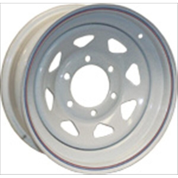 Americana 20422 15 x 5 Tire & Wheel 5 Lug Wheel Spoke; White AMW-20422 - main